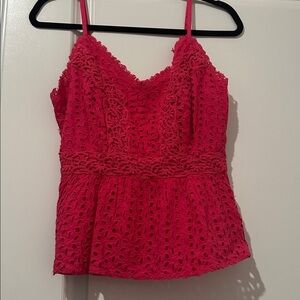 Japna Pink Lace Tank Top